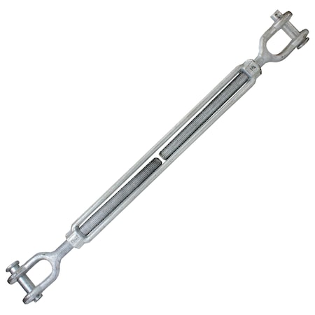Us Cargo Control Galvanized Turnbuckle - Import - Jaw & Jaw - 1-1/4" x 24" JJTBGV114X24